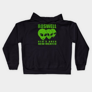 UFO Roswell Green Kids Hoodie